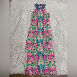 Lilly Pulitzer Blue and Pink Patterned Dress